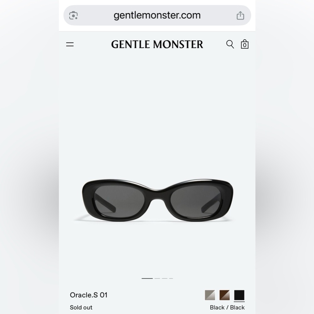 Gentle Monster Oracle Sunglasses - black Acetate - pristine condition